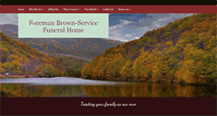 Desktop Screenshot of foremanfuneralhome.com