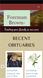 Mobile Screenshot of foremanfuneralhome.com